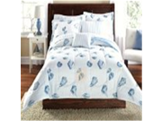 Seashells Beach Themed Nautical Queen Comforter Set 8 Piece Bed In A Bag