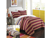 Chic Home 2 Piece Sierra Navajo Southwestern Style Reversible Printed Comforter Set Twin Spice Tones