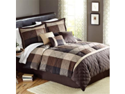Better Homes and Gardens Elliot Plaid 7 Piece Bedding Comforter Set King