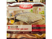 Elements Reversible Twin 2 Piece Comforter Set