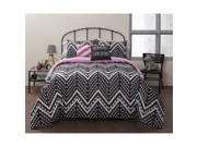 Twin XL Size Aztec Chevron Bed in a Bag Bedding Set
