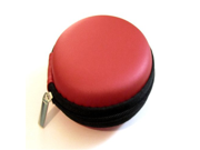 Red Color Leather Case Pocket Size Holder Case for Plantronics Voyager Edge Mobile Wireless Bluetooth Headset Bag Holder Pouch Hold Box Pocket Size Hard Hold Pr