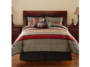 Mainstays Preston 7 Piece Bedding Comforter Set Full Queen