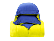 Clara Clark A Goose Down Alternative Reversible 3 Piece Comforter Set with 2 Pillow Shams King Lime Green Royal Blue