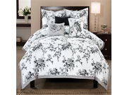Luxury Home Rose Hill Cotton Comforter Set Queen 6 Piece Set