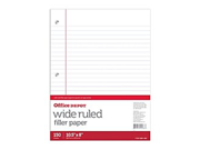 Office Depot Notebook Filler Paper Wide Ruled 8in. x 10 1 2in. 3 Hole Punched White Pack Of 150 09250OD