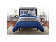 Mainstays Ombre Bed in a Bag Bedding Set Blue Gray KING