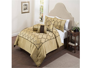 Casa Modern Bexley 7 Piece Comforter Set King Geometric Gold