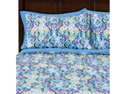 Full Size Pretty Mosaic Bed in a Bag Complete Bedding Set
