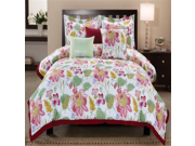 Luxury Home Westerly Cotton Comforter Set Queen 6 Piece Set