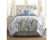 Lucia 8 piece Printed Reversible Bed in Bag Set Queen