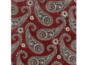 The Gentlemans Club 43 Wide 100% Cotton 5yd D R Red Paisley