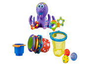 Octopus Hoop Toss Stacking Cups Basketball Hoops Bath Toy Set
