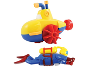 Sealife Swimmers Scuba Diver And Submarine Wind up Bathtub And Pool Toys Set