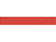 Swiss Dot Grosgrain Ribbon 7 8 X9 Red