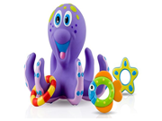 Nuby Octopus Hoopla Bathtime Fun Toys Purple