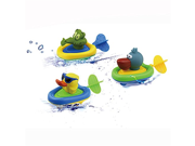 SToC Kids Bath Toy Pull and Go Duck Crocodile Pelican Animal Boats Swimming Toys 3PCS SET