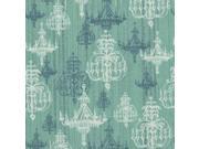 Shabby Chic 43 Wide 100% Cotton 5yd D R Turquoise Chandelier