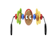 BABYBJORN Wooden Toy for Bouncer Googly Eyes
