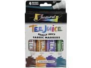 Bright Tee Juice Fabric Markers 4 Ct