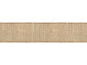 Wired Burlap Ribbon 1 1 2 X9 Natural