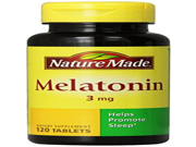 Nature Made Melatonin 3mg Tablets 120 CT PACK OF 4