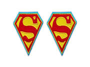 DC Comics The Justice League Superman Logo 2 Pack Patch Iron On Gift Set