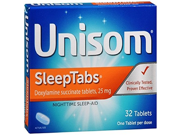 Unisom SleepTabs Tablets 32 Count Per Box 2 Boxes