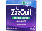ZzzQuil Nighttime Sleep Aid Liquicaps 24 Count per Box 3 Boxes