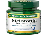 Natures Bounty Melatonin 1 mg Tablets 180 TB Buy Packs and SAVE Pack of 5
