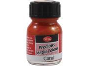 Viva Decor Precious Metal Color 25ml Pkg Coral