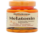 Sundown Naturals Melatonin 3 mg Tablets 60 TB Buy Packs and SAVE Pack of 2