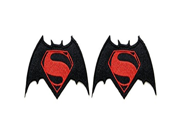 DC Comics The Justice League Batman Vs Superman Logo 2 Pack Patch Iron On Gift Set
