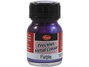 Viva Decor Precious Metal Color 25ml Pkg Purple