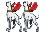 DC Comics The Justice League Krypto The Super Dog 2 Pack Patch Iron On Gift Set