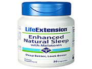 Life Extension Enhanced Natural Sleep with Melatonin Capsules 30 Count