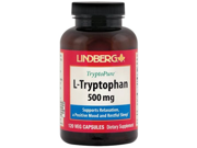 Lindberg TryptoPure L Tryptophan 500 Mg Supports Relaxation a Positive Mood and Restful Sleep 120 Vegetarian Capsules