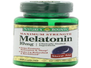 Natures Bounty Maximum Strength Melatonin 10mg Capsules 60 CT PACK OF 2