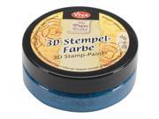 3D Stamp Paint 50ml Turquoise Metallic
