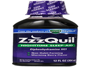 ZzzQuil Nighttime Sleep Aid Liquid Warming Berry Flavor 12 Fl Oz per Bottle 4 Bottles