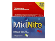 Midnite PM Drug Free Sleep Aid Chewable Tablets Mint 28 ea Pack of 3