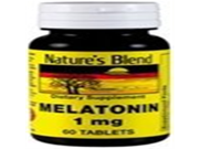 Natures Blend Melatonin 1 mg Tablets 60 CT PACK OF 3