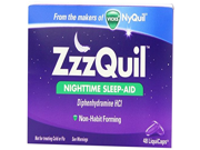 ZzzQuil Nighttime Sleep Aid Liquicaps 48 Count per Box 4 Boxes