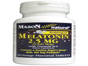 Mason Natural Melatonin 2.5mg with Vitamin B 6 Sublingual Tablets Orange 60 ea