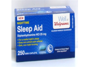 Walgreens Nighttime Sleep Aid Mini Caplets Box Of 250