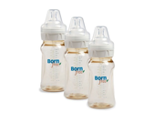 Bornfree Natural Feeding Classic Bottle Medium Flow 3 Pack 9 oz Bottles