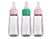 Gerber Graduates 78769 First Essentials Clear View Bottle Slow Flow 3 Count Colors May Vary