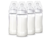 NUK First Choice with Fireworks Bottle Silicone Teat 300 ml Pack of 4