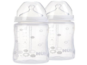 NUK First Choice 300ml Bottle with Silicone Size 1 Teat Pack of 2