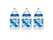 NUK 14059 Elephants Baby Bottle with Perfect Fit Nipple 5 Ounces 3 Pack